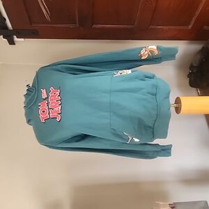 Tom and Jerry Teal Hoodie